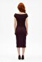 Zero Sleeve Wide Collar Seersucker Dress - 3