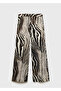 Zebra Print Linen Pants - 3