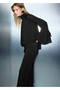 Straight-cut trousers with lace-up waistband - 6