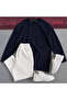 Men's Ottoman Fabric Crew Neck Top and Bottom Set - 2