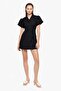 Balloon Sleeve Window Cut-Out Mini Dress - 2