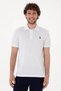 Gtp04Iy026 White Men's Polo Neck T-Shirt Pu-8731