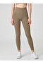 Holly Honeycomb Patterned High Waist Leggings Green - 3