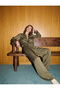 Aerobin Fabric Long Sleeve Scarf Shawl Collar Flowy Satin Oversized Blouse