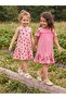 Strawberry Patterned Dress for 2-5 Years - Pink - 4