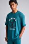 100% Cotton Nba Milwaukee Bucks Printed Ribbed Oversize Crew Neck Short Sleeve T-Shirt H7728Ax26Au - 3