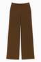 Belt Bagged Ribbed Knitwear Pants - 4