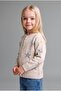 Star Patterned Crew Neck Knitwear Basic Cardigan Baby Girl I4958A526Wn - 3