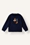 Crew Neck Dog Appliqué Sweater for Baby Boy I5795A526Wn - 5