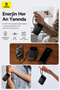 EnerFill FC31 Dijital Ekranlı Hızlı Şarj Powerbank Dahili Çift USB-C Kablo 20000mAh 45W Siyah - 7