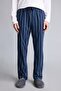%100 Cotton New Regular Fit Long Sleeve Button Detailed Top Striped Bottom 2-Piece Pajama Set H7607Ax26Au - 5