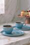 Turkuaz Ocean Damla Coffee Presentation Set for 2 People - 4 Pieces - 5