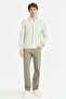 100% Cotton Regular Fit Long Sleeve Polo Collar Striped Shirt D6114Ax26Sp - 2