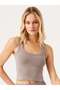 Aura Short Length Soft Undershirt Light Brown