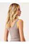 Aura Short Length Soft Undershirt Light Brown - 2