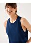 Aura Crop Undershirt Navy Blue - 4
