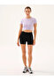 Captiva Soft Textured & Flexible Crop Top Purple - 4