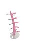 Glasses Stand Sail Model, Stand with 5 Glasses Capacity Light Pink
