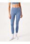 Aura High Waist 7/8 Modal Leggings Blue - 2