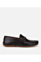 Men's Leather Brown Buckle Casual Loafer