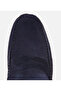 Men's Suede Leather Navy Blue Comfortable Daily Loafer - 5