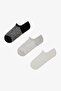 3 Pairs of Seamless Self-Patterned Sneaker Socks