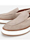 Men's Suede Leather Beige Thick Soled Casual Loafer - 3