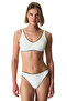 Ecru Nadia Textured Bikini Top - 5