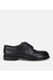 Men's Leather Black Soft Textured Classic Shoes