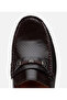 Men's Leather Brown Buckle Casual Loafer - 5