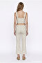 Polka Dot Flared Trousers Cream - 5