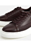 Men's Leather Brown High-Sole Casual Shoes - 3