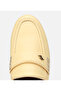 Women's Leather Yellow Soft Textured Classic Loafer - 5