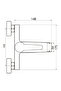 X Bathroom Faucet Brass Body, Chrome Finish - 2