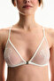 Off-White Broidery Triangle Bra - 4