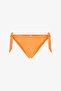 Orange Aisha Textured Mid-Waist Bikini Bottom - 5