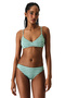 Maela Striped Textured Bikini Top - 4
