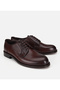 Men's Leather Brown Soft Textured Classic Shoes - 2