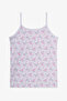 Girl's Off-White Lovely Unicorn Patterned 2-Piece Undershirt - 4