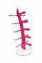 Glasses Stand Sailing Model, 5 Glasses Capacity Stand Dark Pink