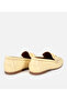 Women's Leather Yellow Soft Textured Classic Loafer - 4