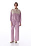 Light Lilac Silky Feel Color Block Sweatshirt - 2