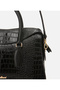 Women's Leather Black Shoulder Bag - 4