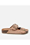 Women's Suede Leather Powder Stone Slippers