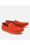 Men's Suede Leather Orange Flexible Sole Casual Loafer - 2