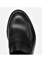 Men's Leather Black Classic Loafer Shoes - 5