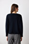 Alia Dark Black Sweatshirt Pajama Top - 4
