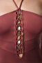 Light Brown Astrid Macrame Beaded Swimsuit - 4