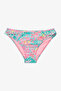 Young Girl's Bali Leaf Patterned Ruffled One Shoulder Bikini Set - 3