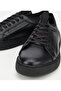 Men's Leather Black Soft Textured Casual Shoes - 3